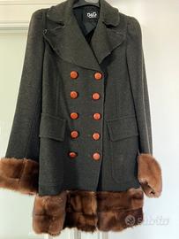 Cappotto in lana verde Dolce e Gabbana