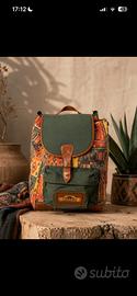 Zaino Vintage Charro Originale Stampa Azteca raro