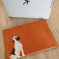 IPad Cover in pelle Katya Fernandez Milano Beagle
