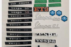 lotto targhette nos originali Piaggio vespe varie