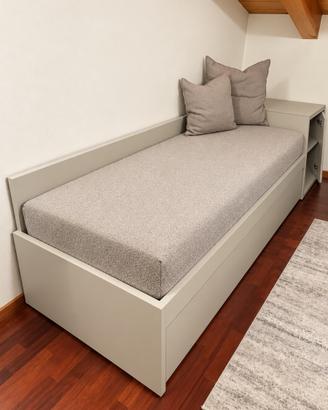 Letto singolo/divanetto con letto a estrazione