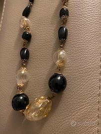 Collana in vetro soffiato di Murano