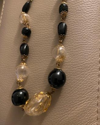 Collana in vetro soffiato di Murano