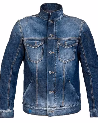 Giacca moto Uomo jeans PMJ - Promo jeans West Blu