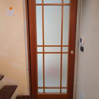 Porte in legno vetrate – 5 scorrevoli + 2 battenti