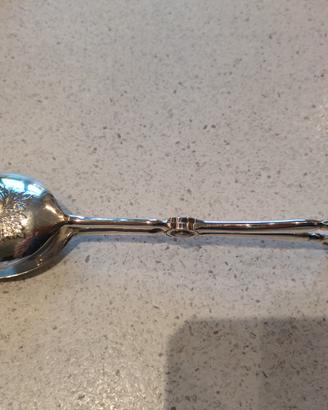 pinze vintage per insalata in silver  plate