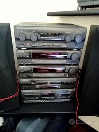 Impianto hi fi Kenwood anni 90
