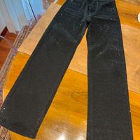 Pantalone nero con Swarovski