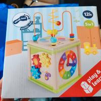 cubo multiattività montessori, 5 in 1