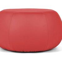 POUF (rosso) DESIGN ROTONDO IN ECOPELLE - Original