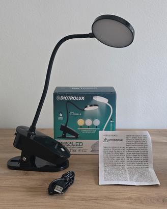 Lampada da scrivania LED flessibile 