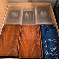 Vassoi ristorante/bar  in noce e melanina