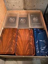 Vassoi ristorante/bar  in noce e melanina