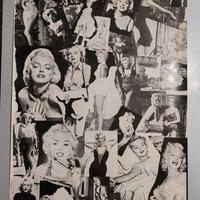 Poster Marilyn Monroe collage anni '80