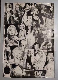 Poster Marilyn Monroe collage anni '80