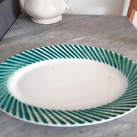 Piatto da portata ovale epoca Ironstone déco