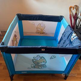 Lettino da Viaggio box Poupy – Azzurro