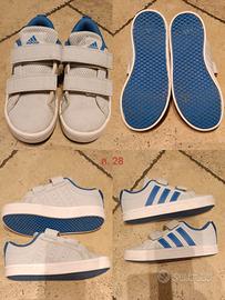 scarpe Adidas 28 grigio blu
