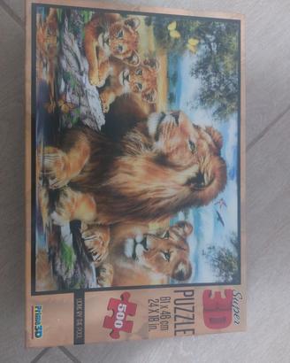 Puzzle Super 3D, Lions by the pool