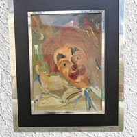 Olio su tela - Pagliaccio - Giusan 1980