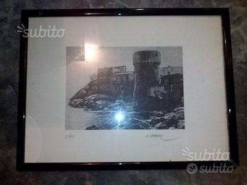 Stock 3 pezzi Quadro - litografia andrea vaccaro