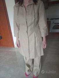 Completo giacca/spolverino+pantalon donna avvitato