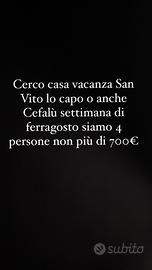 Cerco casa vacanza