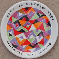 Piatto in ceramica de “Il Piccolo”  del 1991