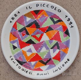 Piatto in ceramica de “Il Piccolo”  del 1991
