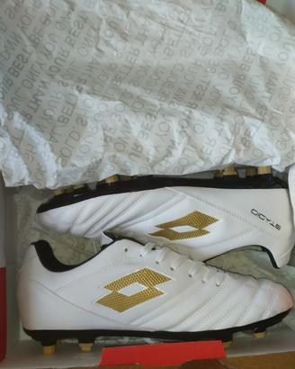 Scarpe da calcio Lotto bianche dorate