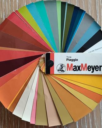 Mazzetta colori vernici per moto Piaggio Vespa ecc