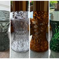 Sgabello Stone cristallo