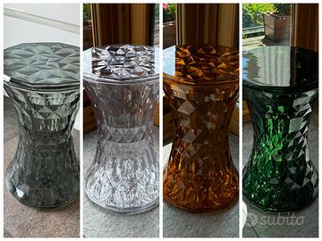 Sgabello Stone cristallo