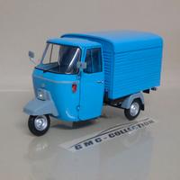 Piaggio Ape 501 Van 1979 Blu Closed Mitica 1/18