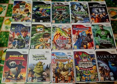 Giochi Wii - Ben 10, Marvel,Tartarughe ninja,Shrek