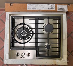 Piano cottura Miele a gas ideale per Wok KM2312