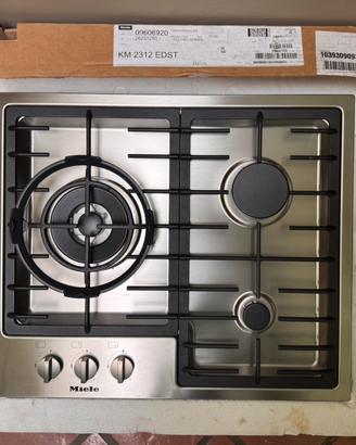 Piano cottura Miele a gas ideale per Wok KM2312