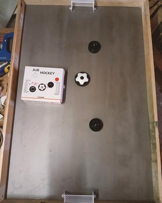 pista air hockey con porte
