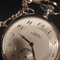 Orologio da tasca Capital time con catena 