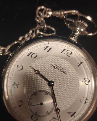 Orologio da tasca Capital time con catena 