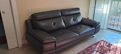 Divano in pelle 3 posti