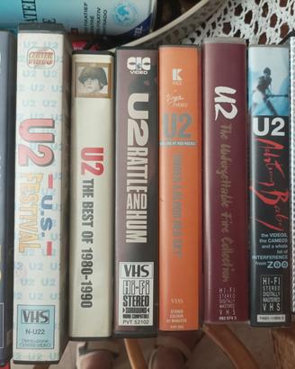 Lotto 8 VHS U2 - Concerti Live e Raccolte (Rarità 