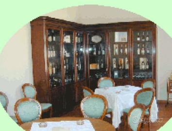 Libreria inglese del '700 in mogano