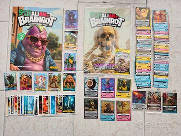 italian brainrot lotto di 123 carte +album + promo