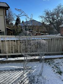 addobbo natale renna luminosa