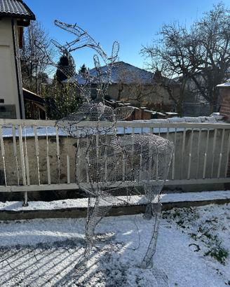 addobbo natale renna luminosa