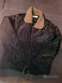 Thick black jacket with collars