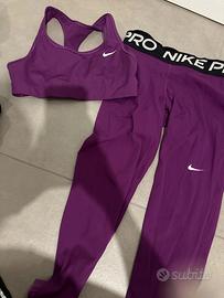 Nike pro xs legging e top
