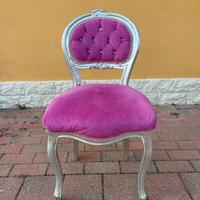 Sedia vintage rosa