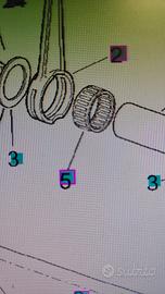 gabbia rulli Aprilia RS 250